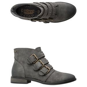 Roxy Clayton Grey Ankle Booties-Women